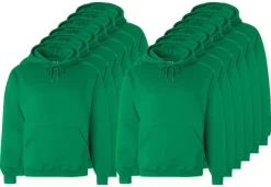 Pack de 12 Fruit of the Loom SC270 - Sweat Shirt Capuche Homme Coton