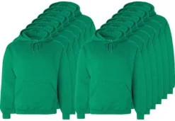 Pack de 12 Fruit of the Loom SC270 - Sweat Shirt Capuche Homme Coton