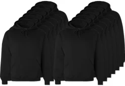 Pack de 12 Fruit of the Loom SC270 - Sweat Shirt Capuche Homme Coton