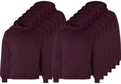 Pack de 12 Fruit of the Loom SC270 - Sweat Shirt Capuche Homme Coton