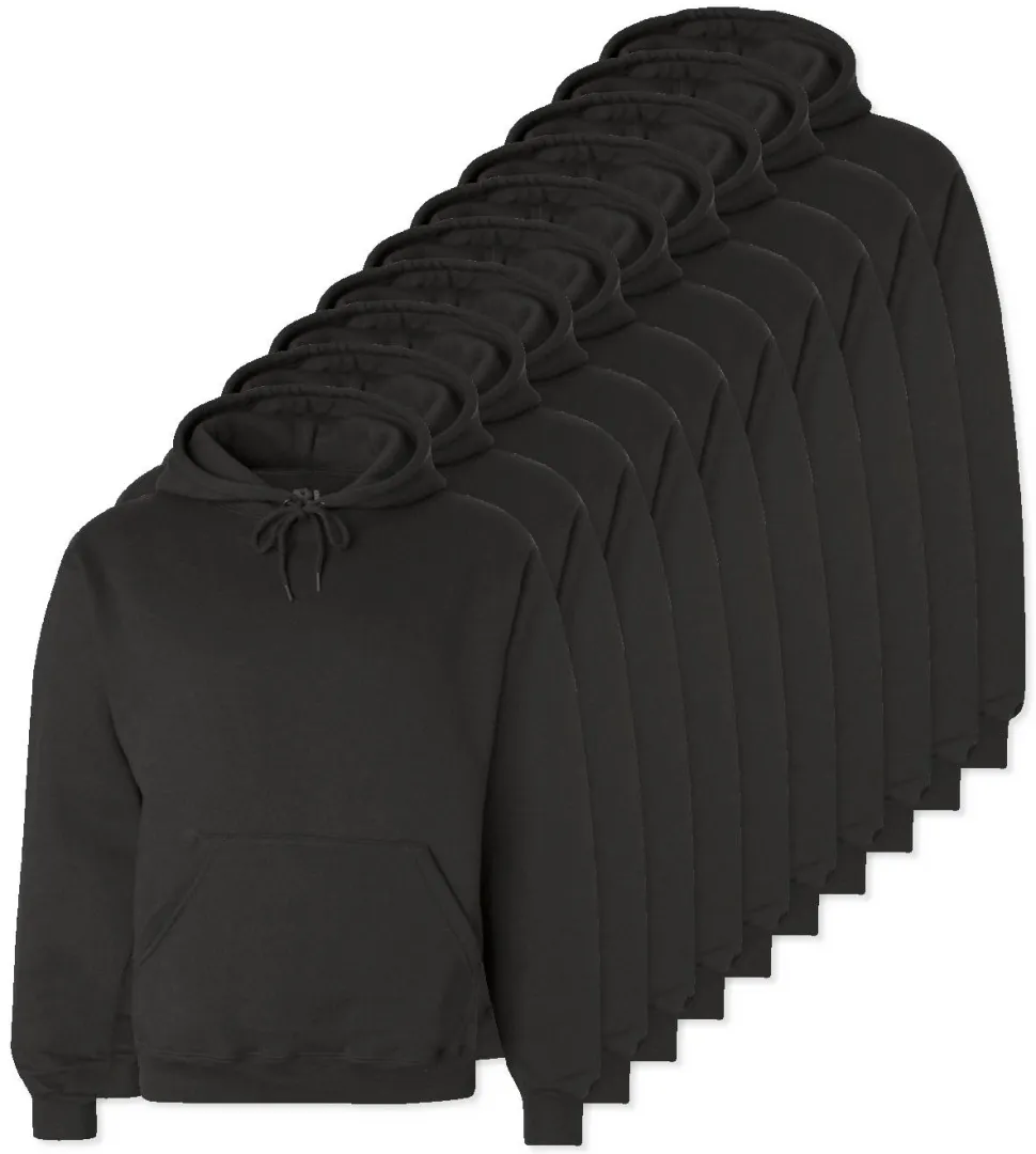 Pack de 24 Fruit of the Loom SC270 - Sweat Shirt Capuche Homme Coton