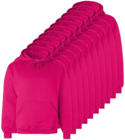 Pack de 24 Fruit of the Loom SC270 - Sweat Shirt Capuche Homme Coton