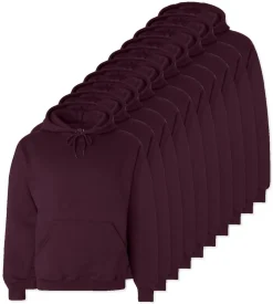 Pack de 24 Fruit of the Loom SC270 - Sweat Shirt Capuche Homme Coton
