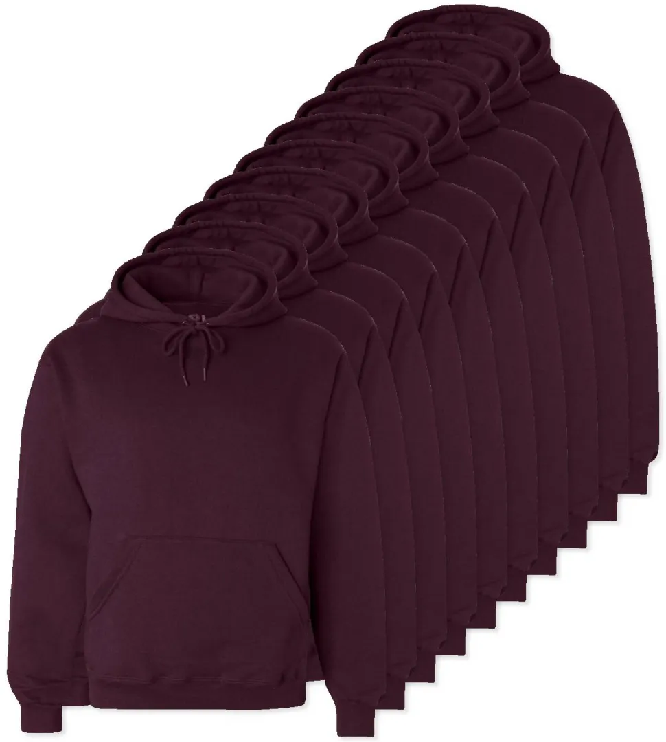 Pack de 24 Fruit of the Loom SC270 - Sweat Shirt Capuche Homme Coton