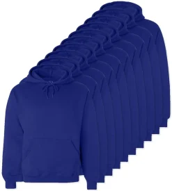 Pack de 24 Fruit of the Loom SC270 - Sweat Shirt Capuche Homme Coton