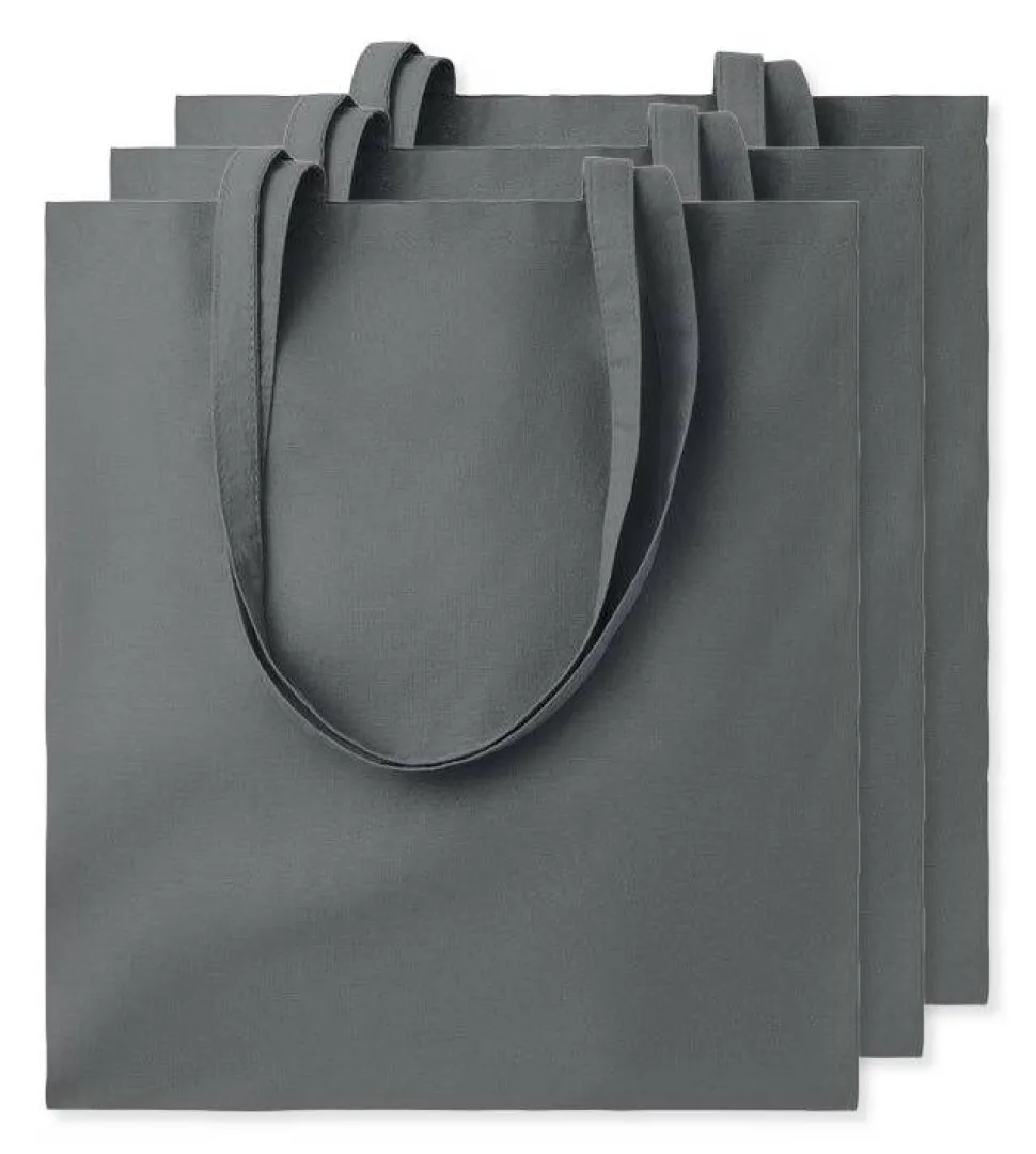 Pack de 3 GiftRetail MO9268 - COTTONEL COLOUR + Sac shopping coton 140gr/m²