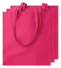 Pack de 3 GiftRetail MO9268 - COTTONEL COLOUR + Sac shopping coton 140gr/m²