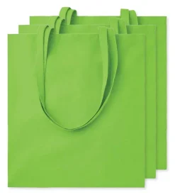 Pack de 3 GiftRetail MO9268 - COTTONEL COLOUR + Sac shopping coton 140gr/m²