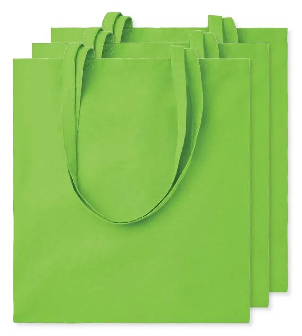 Pack de 3 GiftRetail MO9268 - COTTONEL COLOUR + Sac shopping coton 140gr/m²