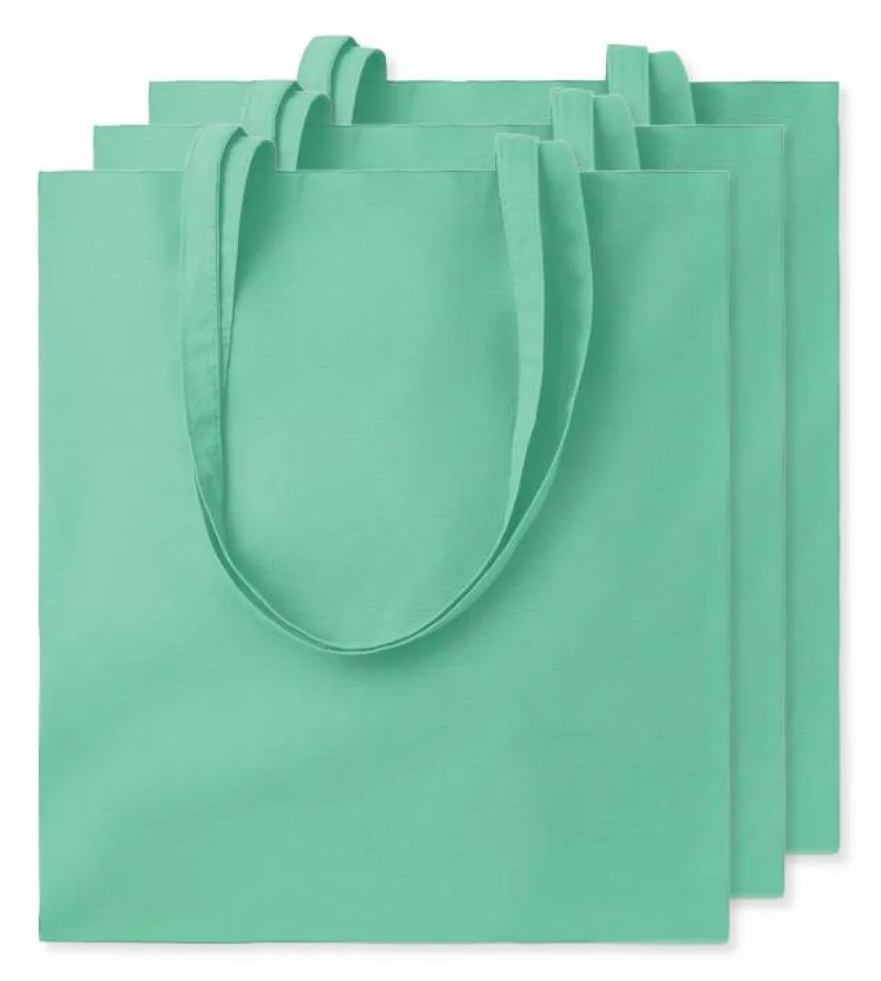 Pack de 3 GiftRetail MO9268 - COTTONEL COLOUR + Sac shopping coton 140gr/m²