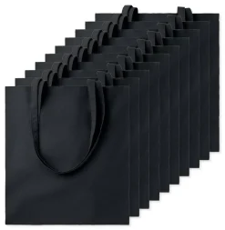 Pack de 10 GiftRetail MO9268 - COTTONEL COLOUR + Sac shopping coton 140gr/m²