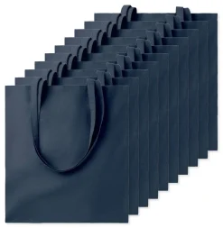 Pack de 10 GiftRetail MO9268 - COTTONEL COLOUR + Sac shopping coton 140gr/m²