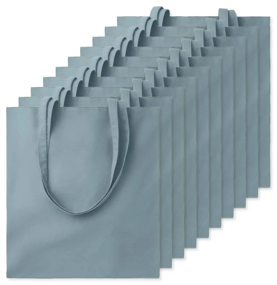 Pack de 10 GiftRetail MO9268 - COTTONEL COLOUR + Sac shopping coton 140gr/m²