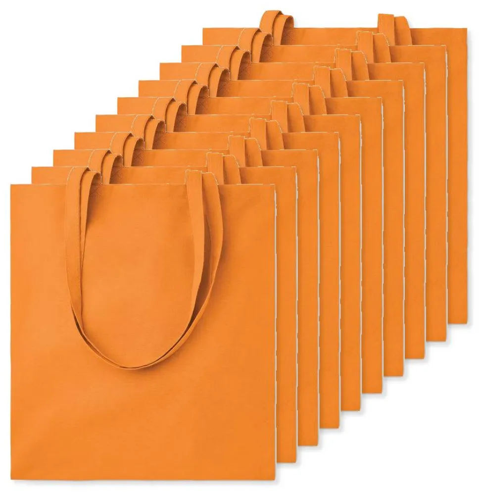 Pack de 10 GiftRetail MO9268 - COTTONEL COLOUR + Sac shopping coton 140gr/m²