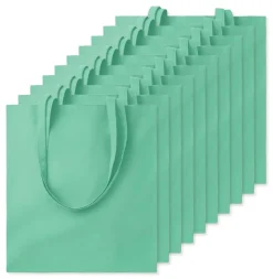 Pack de 10 GiftRetail MO9268 - COTTONEL COLOUR + Sac shopping coton 140gr/m²