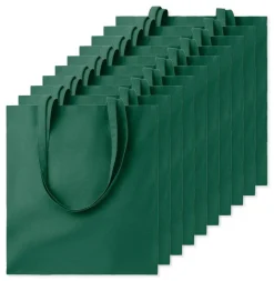 Pack de 10 GiftRetail MO9268 - COTTONEL COLOUR + Sac shopping coton 140gr/m²