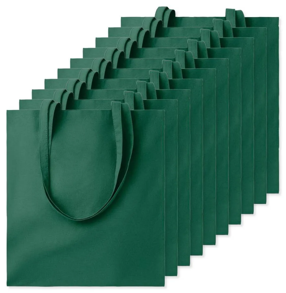 Pack de 10 GiftRetail MO9268 - COTTONEL COLOUR + Sac shopping coton 140gr/m²