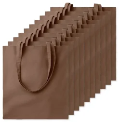 Pack de 10 GiftRetail MO9268 - COTTONEL COLOUR + Sac shopping coton 140gr/m²