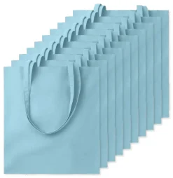 Pack de 100 GiftRetail MO9268 - COTTONEL COLOUR + Sac shopping coton 140gr/m²