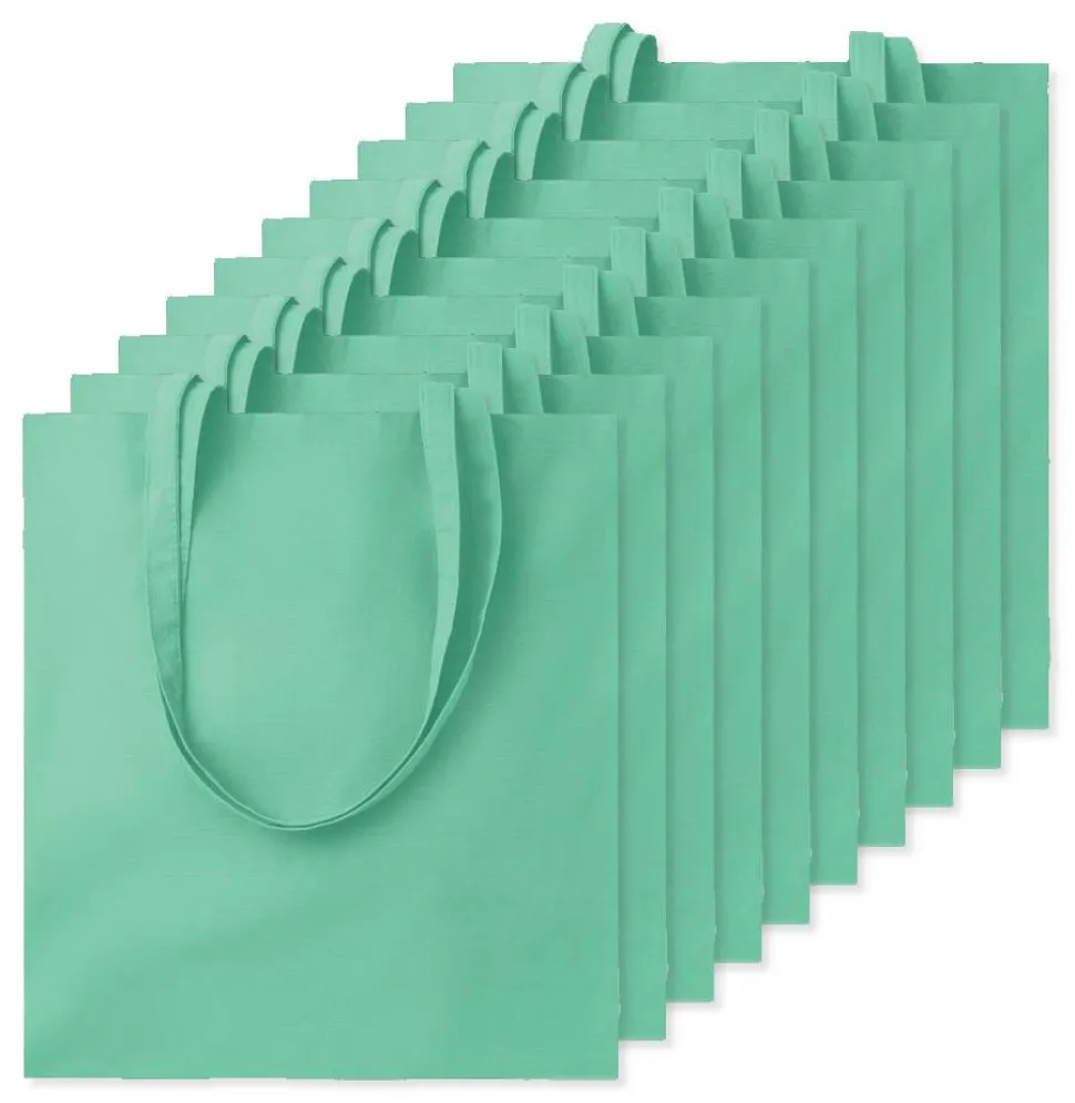 Pack de 100 GiftRetail MO9268 - COTTONEL COLOUR + Sac shopping coton 140gr/m²