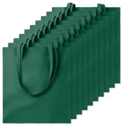 Pack de 100 GiftRetail MO9268 - COTTONEL COLOUR + Sac shopping coton 140gr/m²
