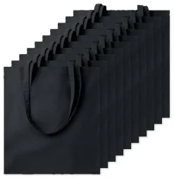 Pack de 100 GiftRetail MO9268 - COTTONEL COLOUR + Sac shopping coton 140gr/m²