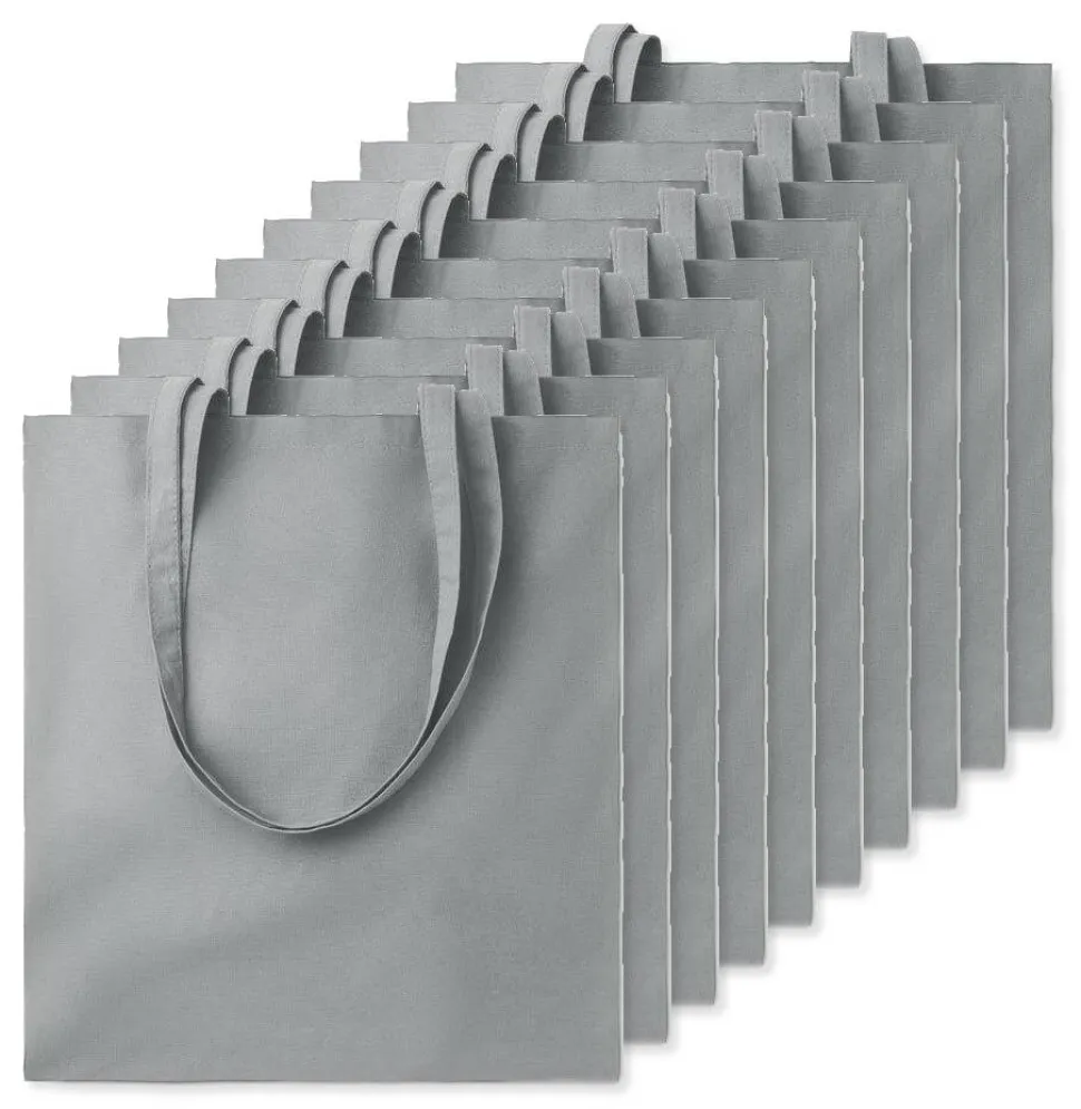Pack de 100 GiftRetail MO9268 - COTTONEL COLOUR + Sac shopping coton 140gr/m²
