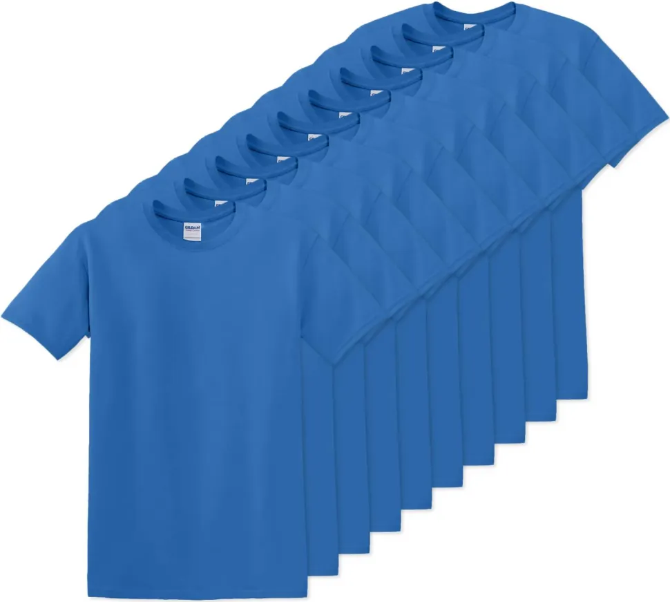 Pack de 10 Gildan 5000 - T-Shirt en Coton™ épais pour adultes