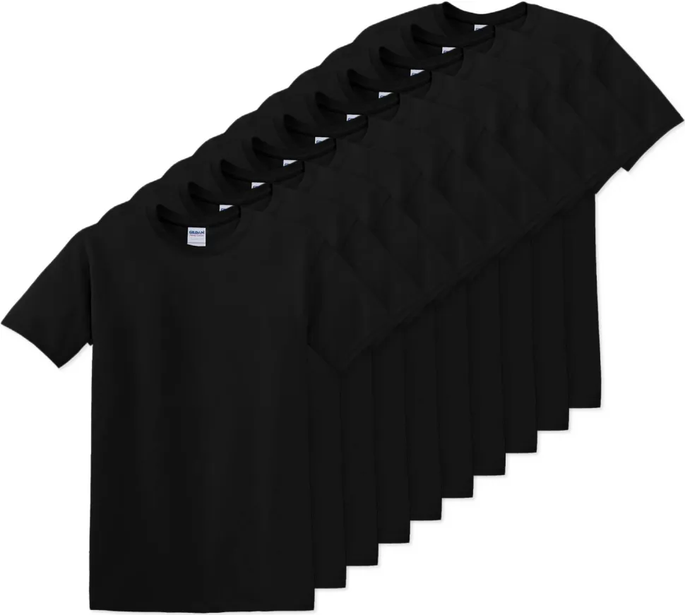 Pack de 10 Gildan 5000 - T-Shirt en Coton™ épais pour adultes