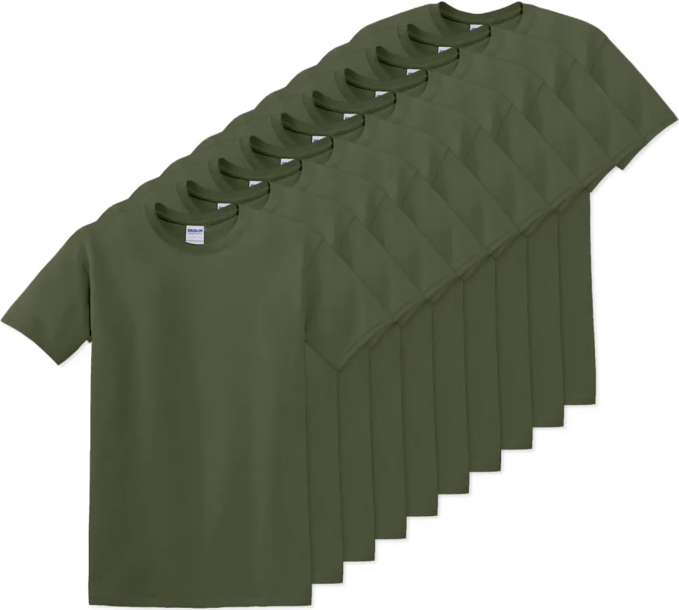 Pack de 10 Gildan 5000 - T-Shirt en Coton™ épais pour adultes