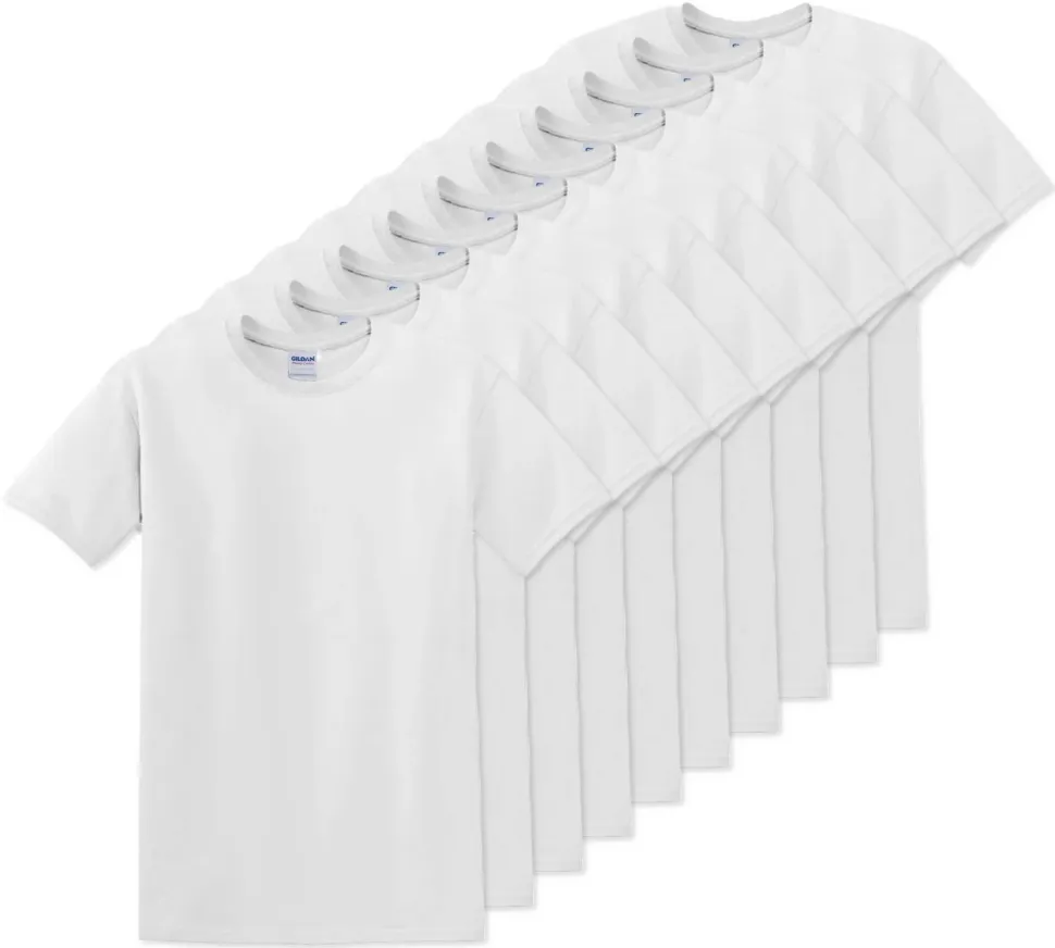 Pack de 10 Gildan 5000 - T-Shirt en Coton™ épais pour adultes
