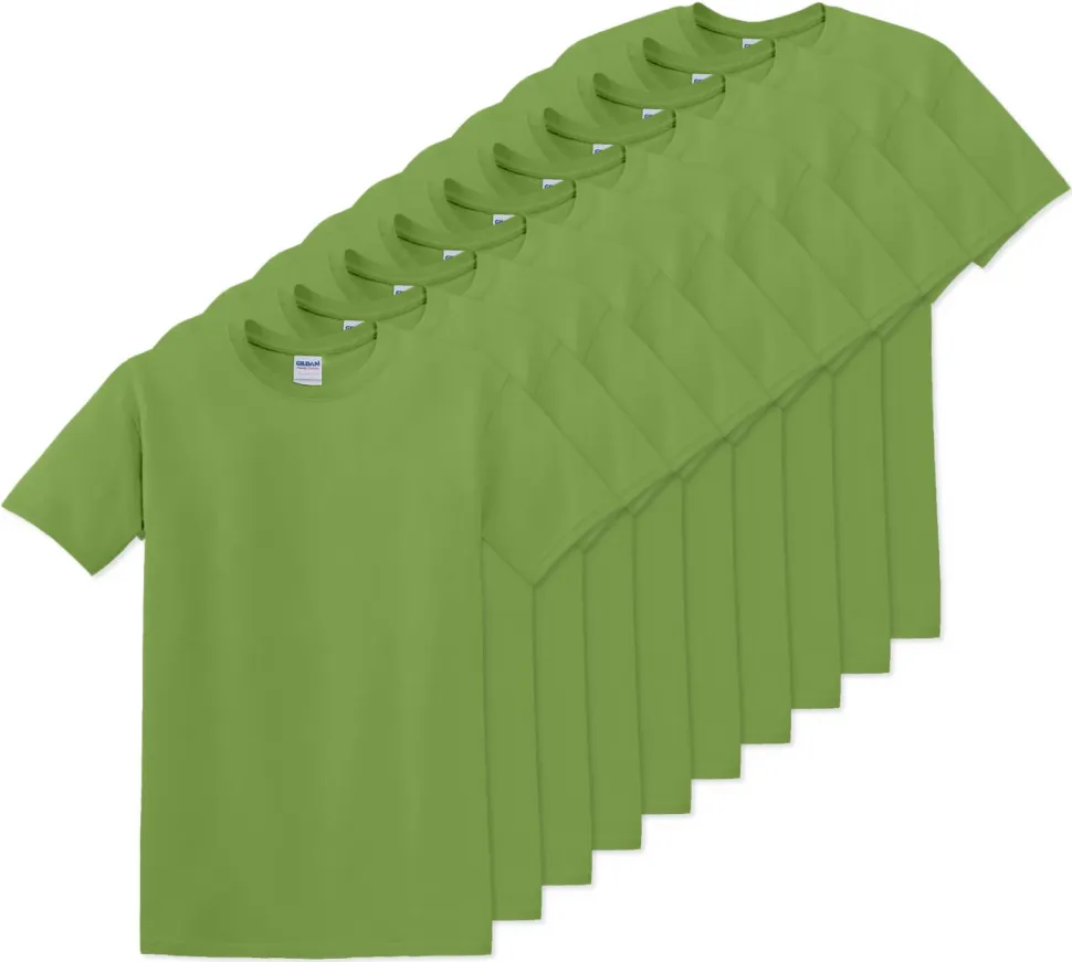 Pack de 10 Gildan 5000 - T-Shirt en Coton™ épais pour adultes