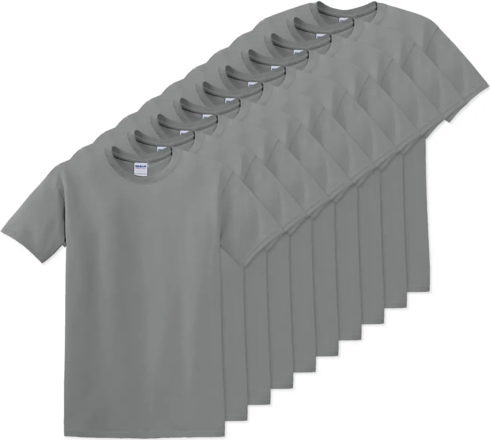 Pack de 10 Gildan 5000 - T-Shirt en Coton™ épais pour adultes