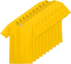 Pack de 10 Gildan 5000 - T-Shirt en Coton™ épais pour adultes