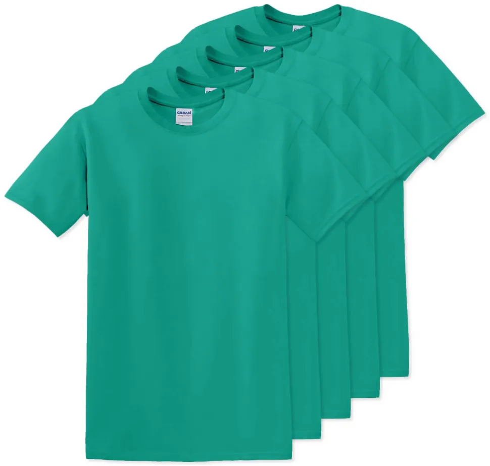 Pack de 5 Gildan 5000 - T-Shirt en Coton™ épais pour adultes