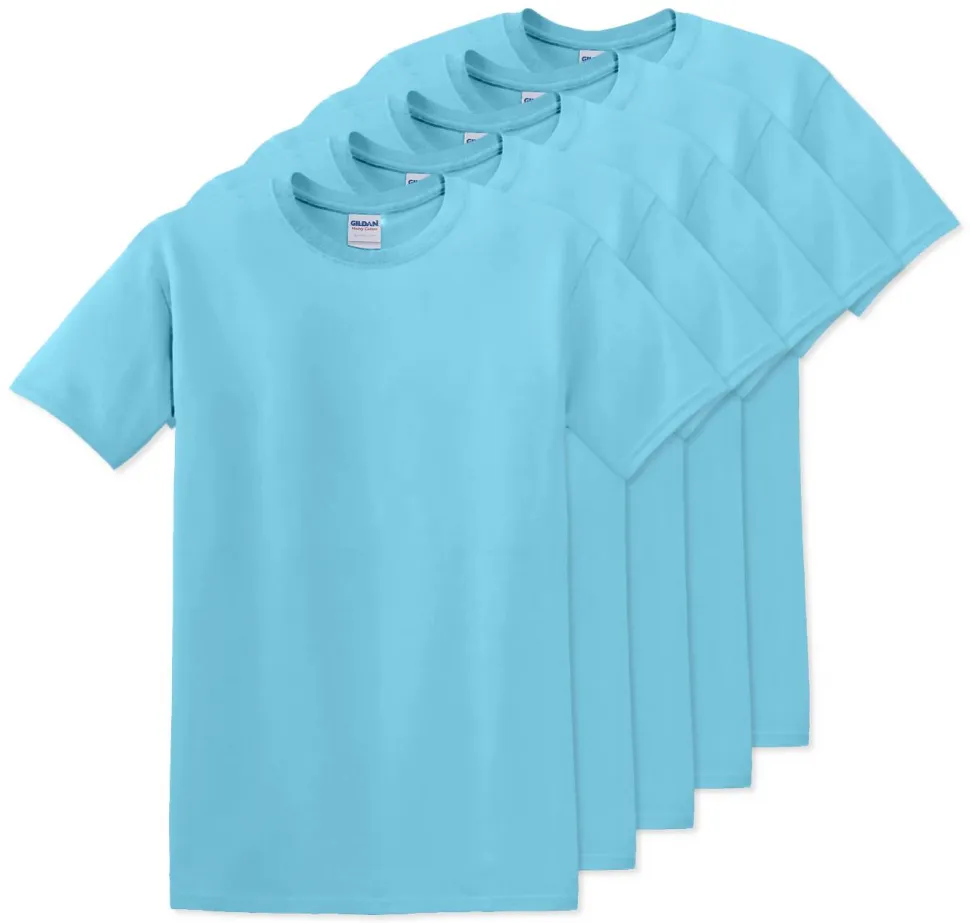 Pack de 5 Gildan 5000 - T-Shirt en Coton™ épais pour adultes