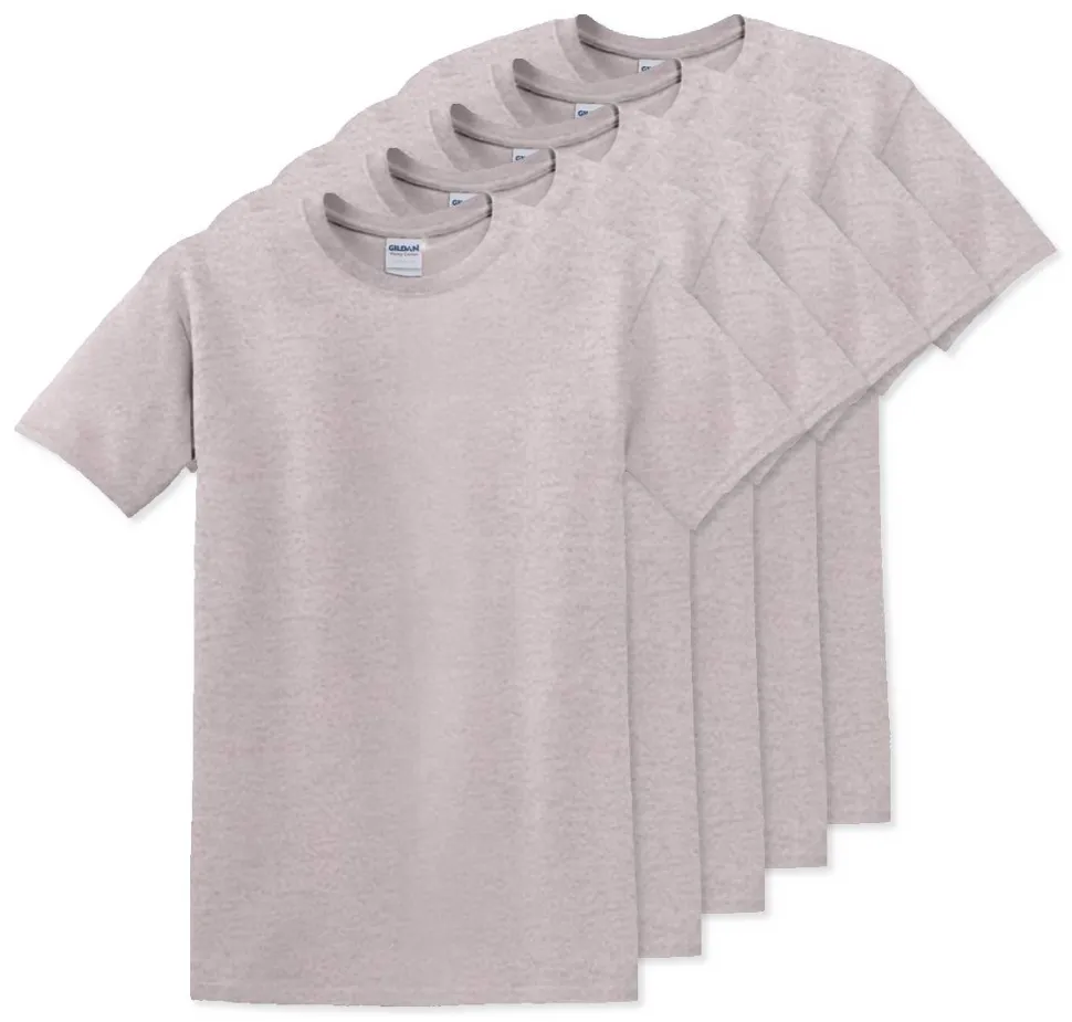 Pack de 5 Gildan 5000 - T-Shirt en Coton™ épais pour adultes