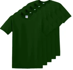 Pack de 5 Gildan 5000 - T-Shirt en Coton™ épais pour adultes