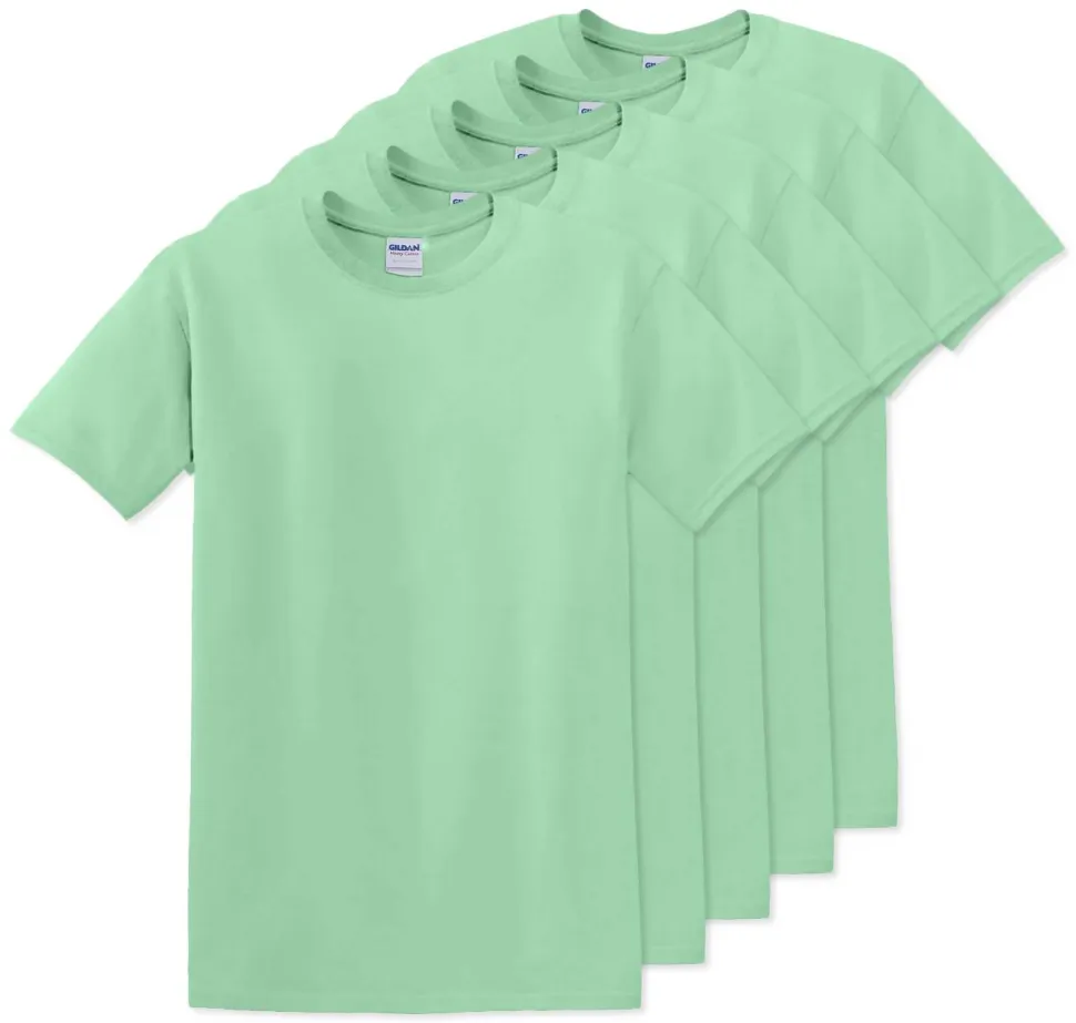 Pack de 5 Gildan 5000 - T-Shirt en Coton™ épais pour adultes