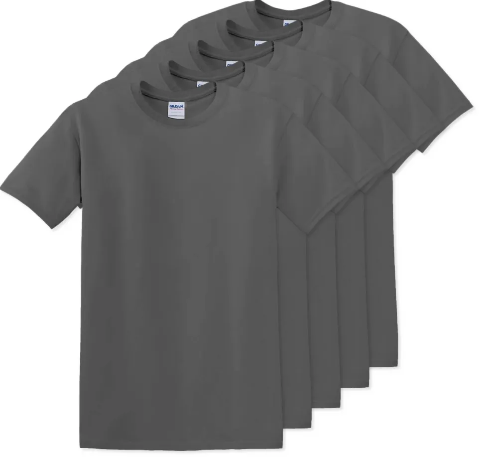 Pack de 5 Gildan 5000 - T-Shirt en Coton™ épais pour adultes