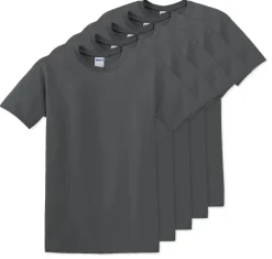 Pack de 5 Gildan 5000 - T-Shirt en Coton™ épais pour adultes