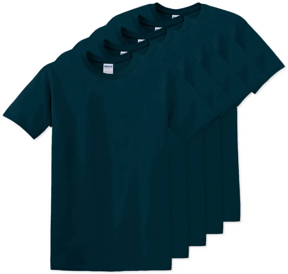Pack de 5 Gildan 5000 - T-Shirt en Coton™ épais pour adultes