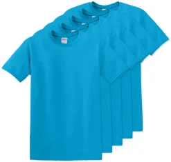Pack de 5 Gildan 5000 - T-Shirt en Coton™ épais pour adultes