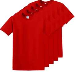 Pack de 5 Gildan 5000 - T-Shirt en Coton™ épais pour adultes