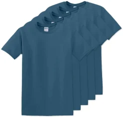 Pack de 5 Gildan 5000 - T-Shirt en Coton™ épais pour adultes