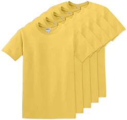 Pack de 5 Gildan 5000 - T-Shirt en Coton™ épais pour adultes