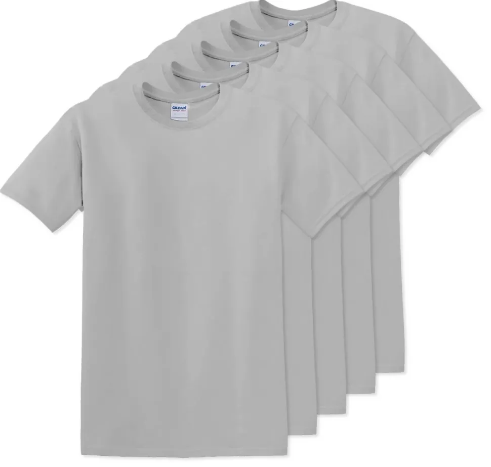 Pack de 5 Gildan 5000 - T-Shirt en Coton™ épais pour adultes