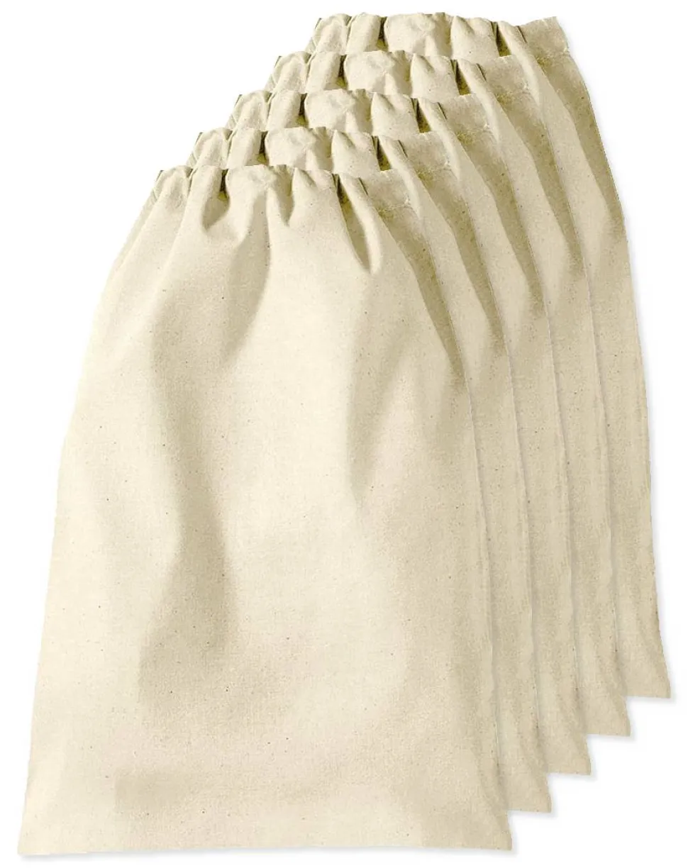 Pack de 5 Westford mill WM115 - Sac Polyvalent en Coton Westford Mill