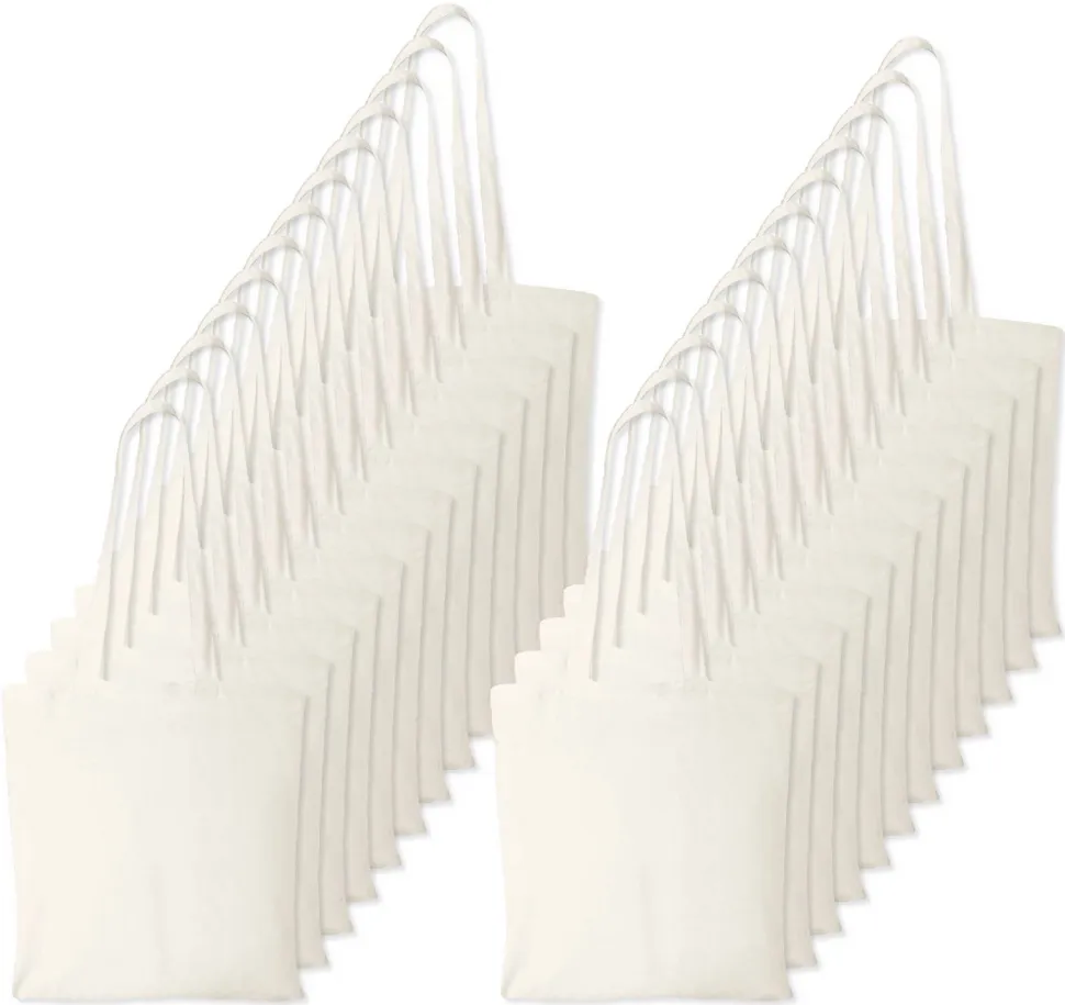 Pack de 250 Westford mill WM101 - Sac Cabas Personnalisable en Coton Westford Mill