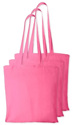 Pack de 3 Westford mill WM101 - Sac Cabas Personnalisable en Coton Westford Mill